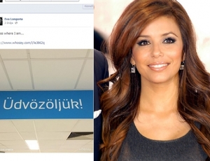 Magyar műemlékek előtt ugrál Eva Longoria