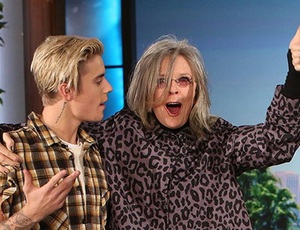 Diane Keaton teljesen odavan Justin Bieber-ért 